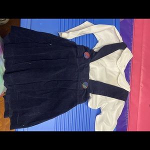 Lion Brand Co. Collared shirt and romper